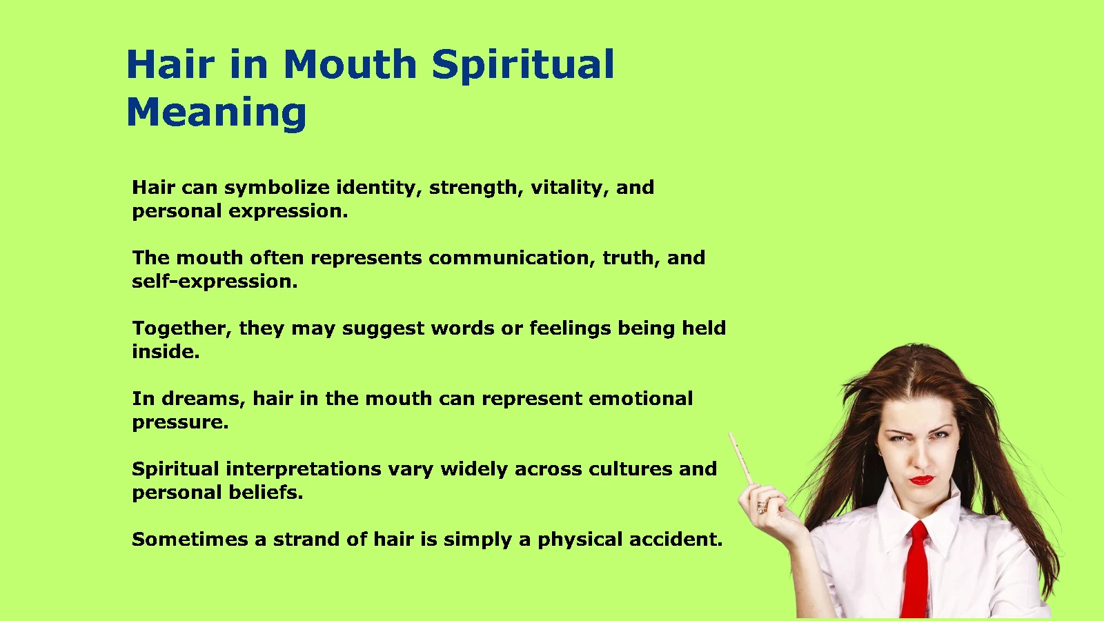 Hair in Mouth Spiritual Meaning: What Is the Hidden Message?