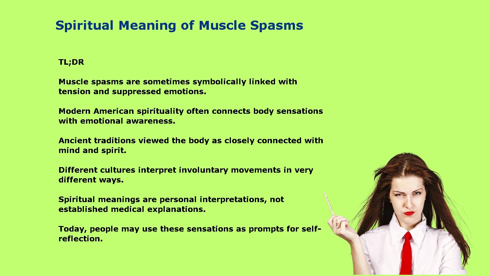 Spiritual Meaning of Muscle Spasms: Suppressed Energy