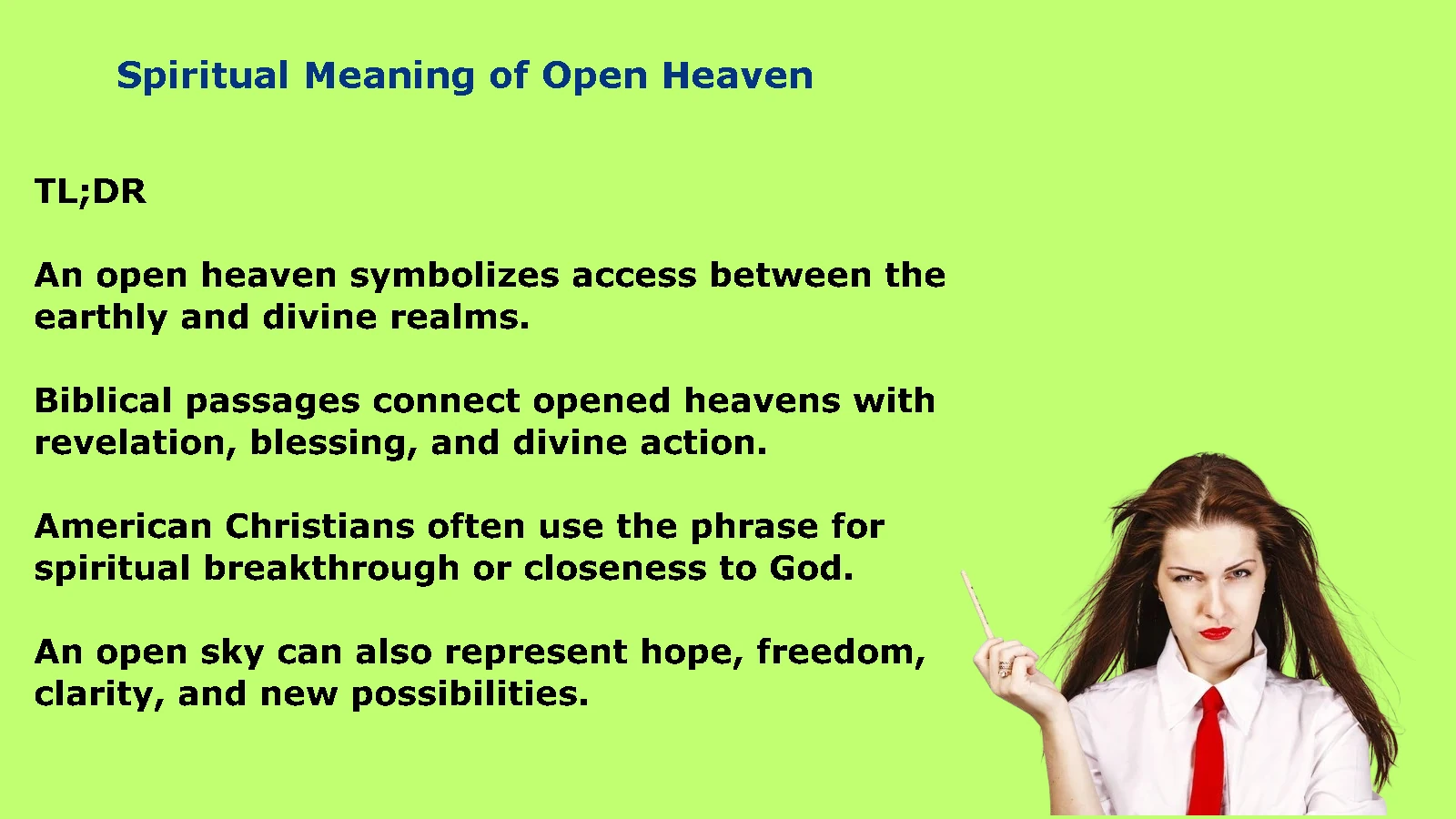 Spiritual Meaning of Open Heaven: Divine Access